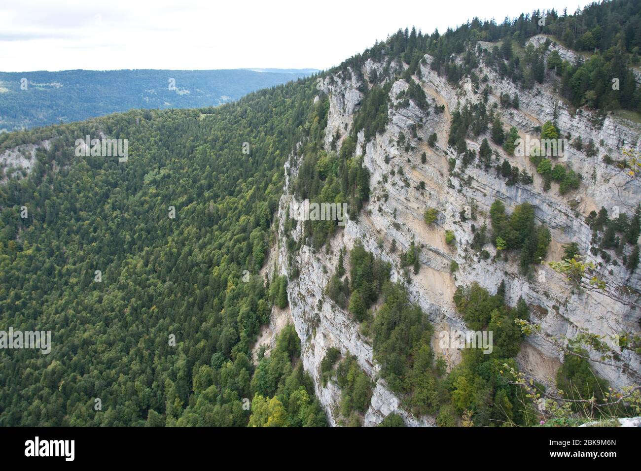Canyon im Naturschutzgebiet Combe Grède im Berner Jura Stock Photo
