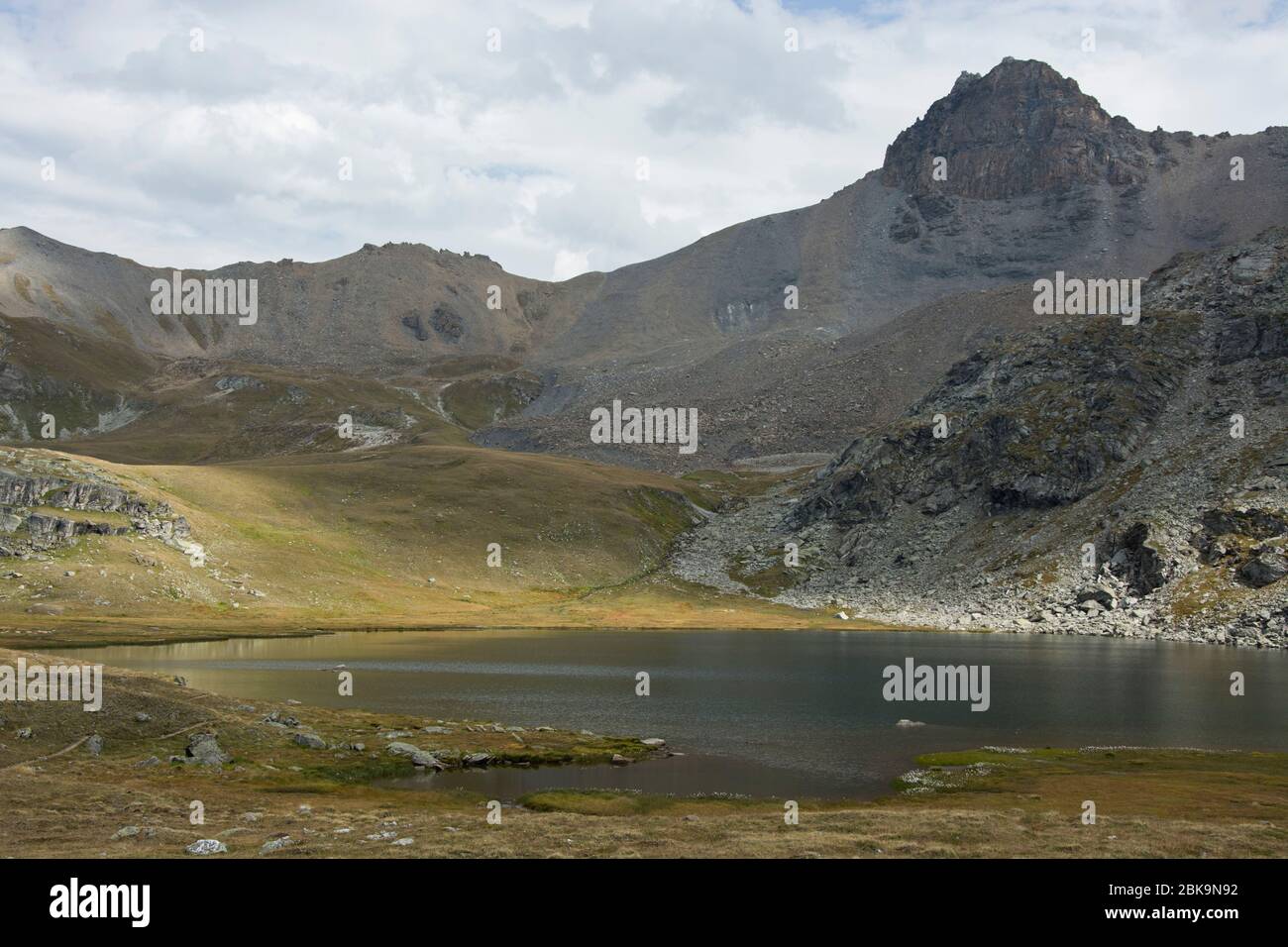 Die Moorlandschaft im Walliser Val de Réchy Stock Photo