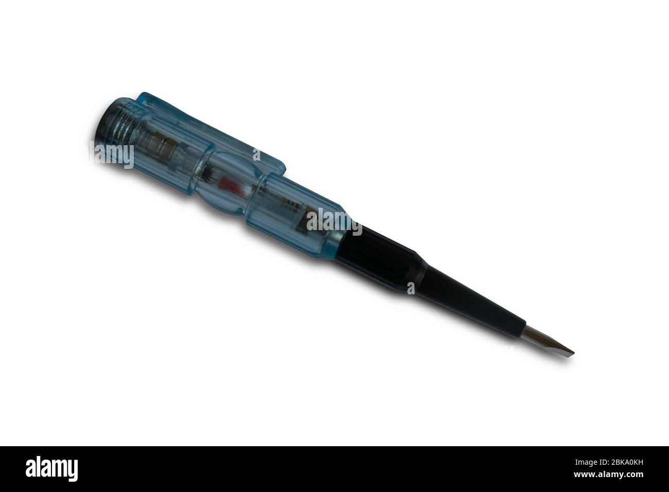 indicator screwdriver on isolated background Stock Photo