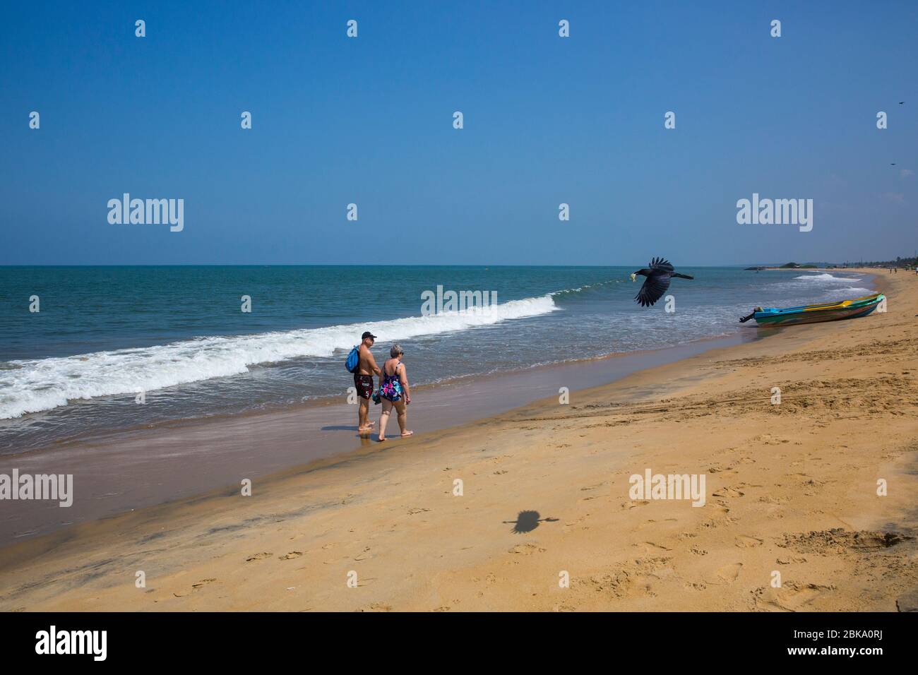 Sea beach at Negombo, Sri Lanka Stock Photo