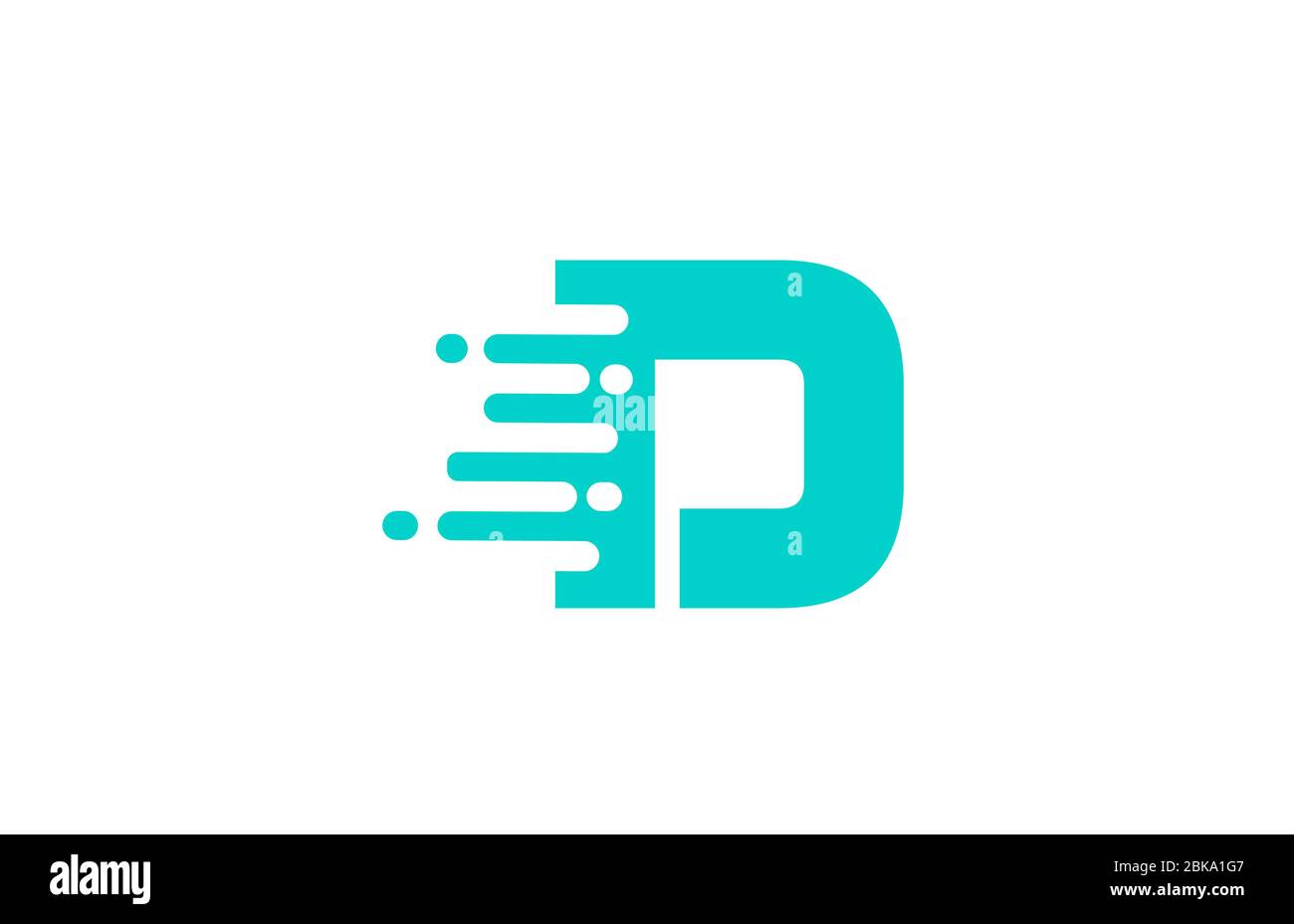 green D alphabet letter logo icon for company and business Stock Vector ...