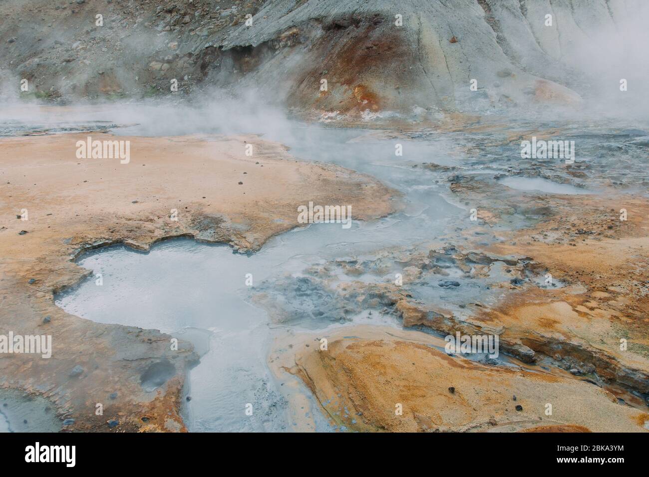 geothermal area Krýsuvík Seltún on Iceland Stock Photo - Alamy