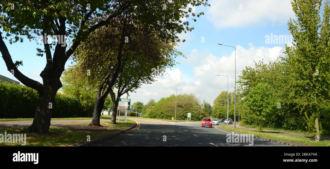 sutton road, accident black spot, Hull Stock Photo Alamy