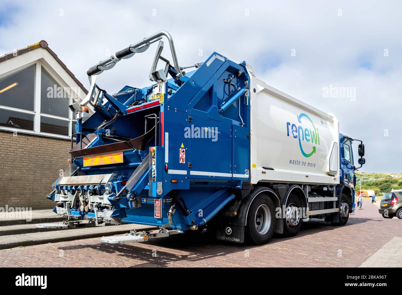 Renewi dustcart. Renewi plc is a leading European waste management company operating in Europe and North America. Stock Photo