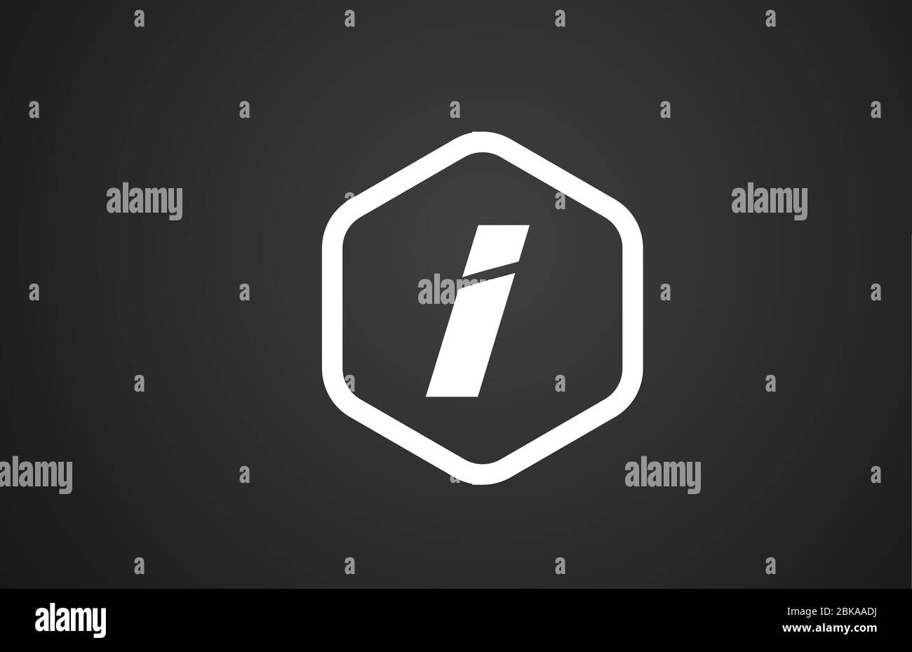 I black and white alphabet letter logo icon design with rhombus for ...