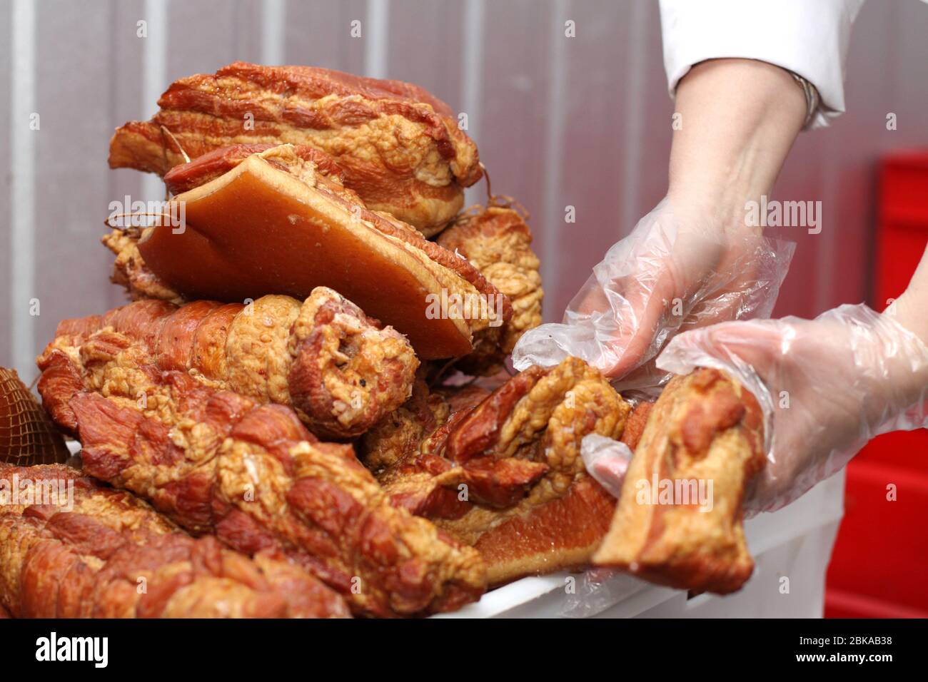 Slaughterhouse butcher on production line hi-res stock photography and ...