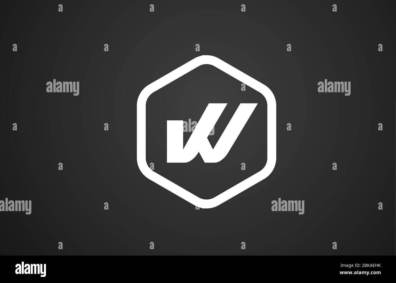 W black and white alphabet letter logo icon design with rhombus for ...