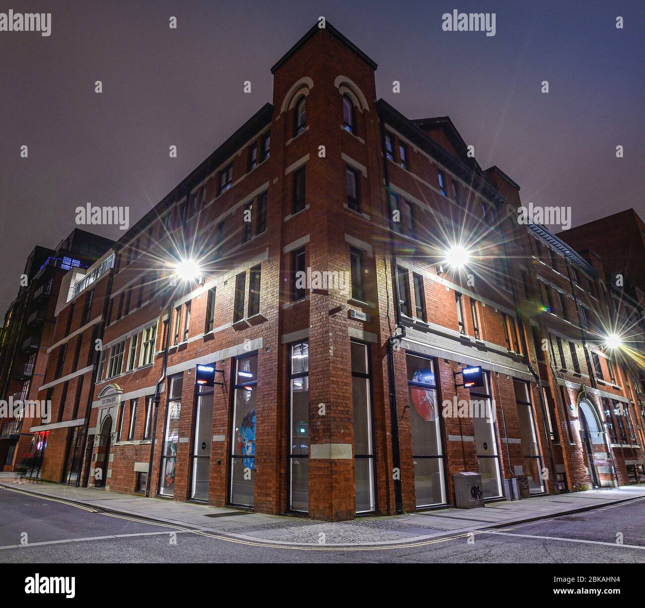 A view of the Colony co-working building, Ancoats, Manchester. Stock Photo