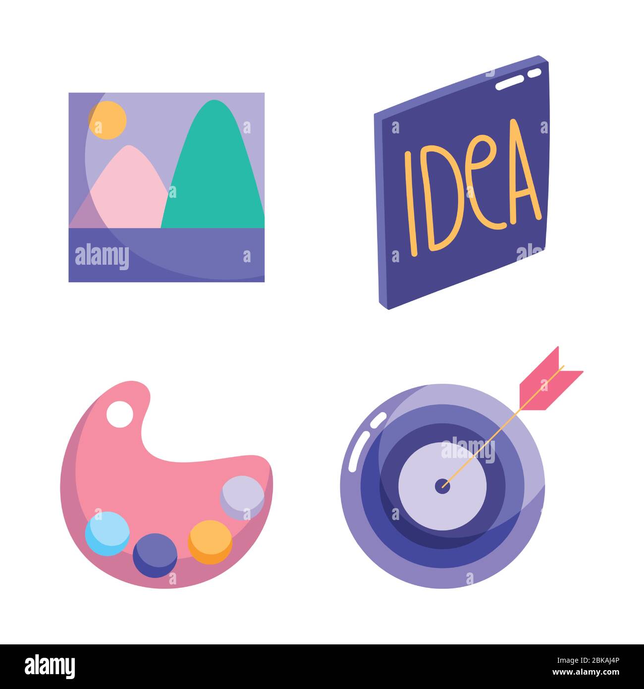 creativity technology, picture target idea innovation vector ...