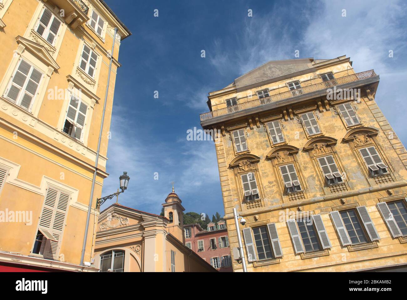 Buildings in Nice, France Stock Photo