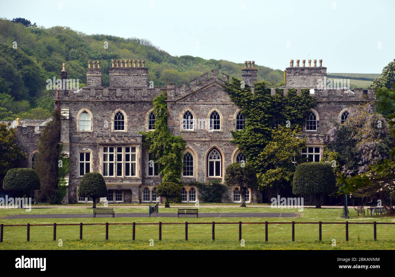 Hartland Abbey Estate and Gardens, North Devon. England, UK Stock Photo
