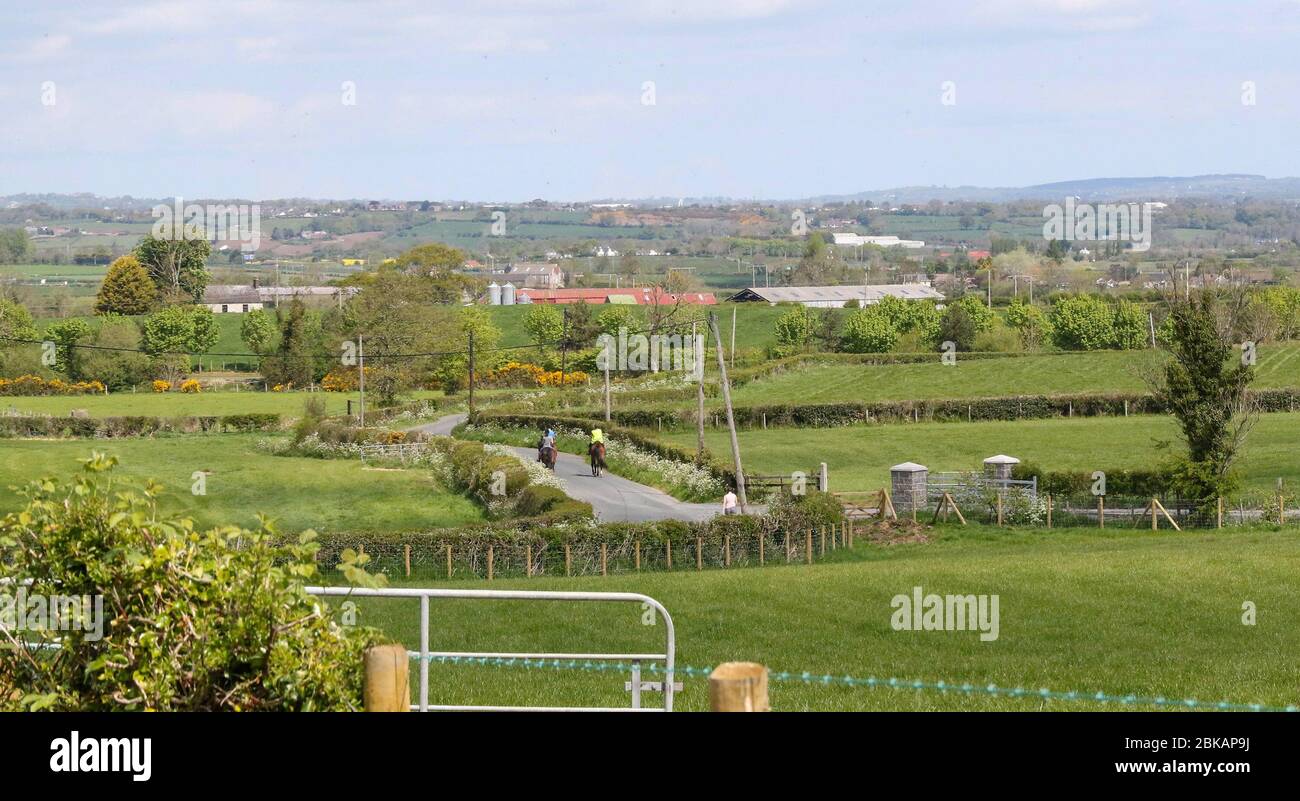 Magheralin, County Armagh, Northern Ireland. 03 May 2020. UK weather -  overcast with threatening cloud but warm when the sun breaks through. Credit: CAZIMB/Alamy Live News. Stock Photo