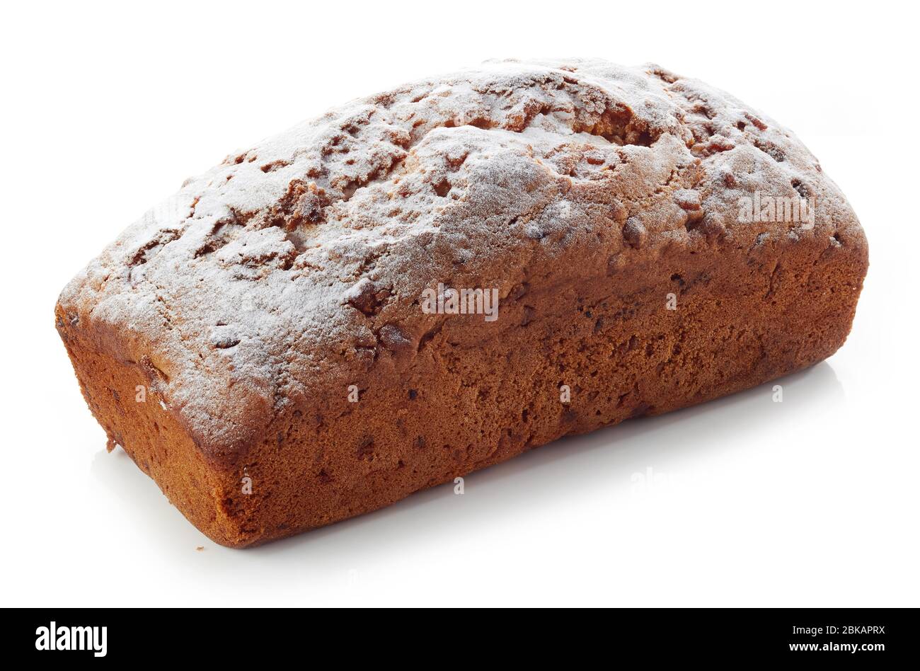 freshly baked sweet bread isolated on white background Stock Photo