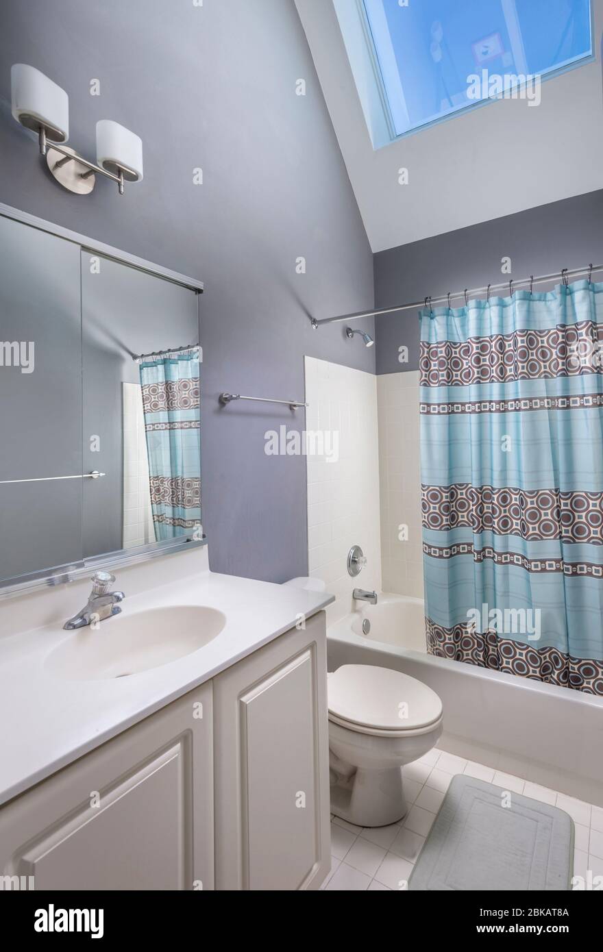 Residential Bathroom interior Stock Photo
