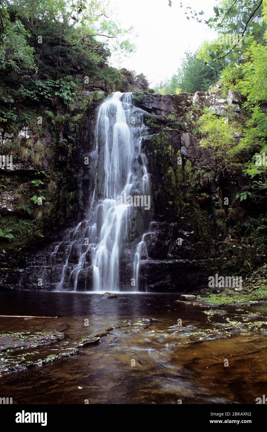 glenashdale falls, whiting bay Stock Photo