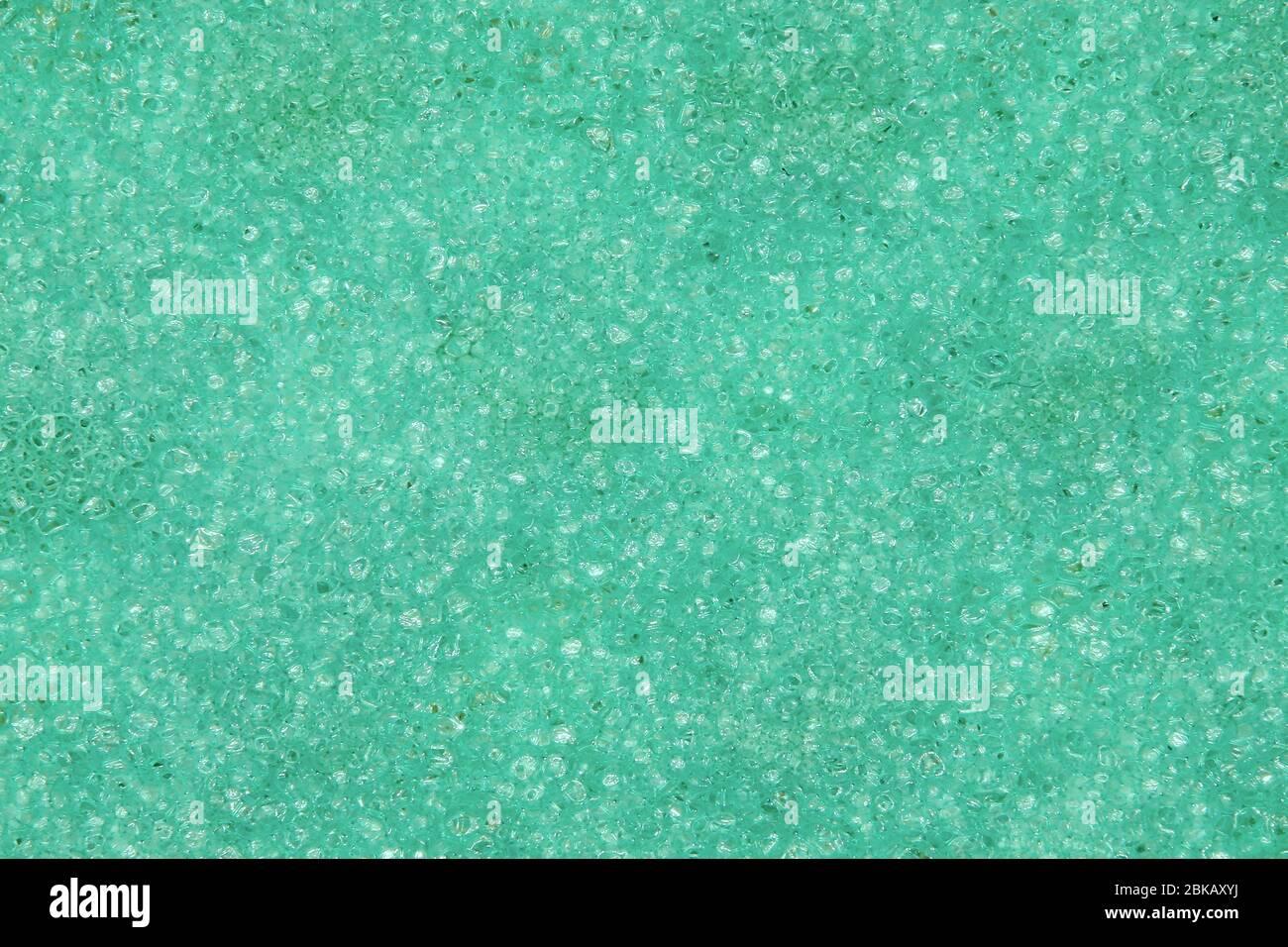 image background slice texture foam rubber turquoise Stock Photo
