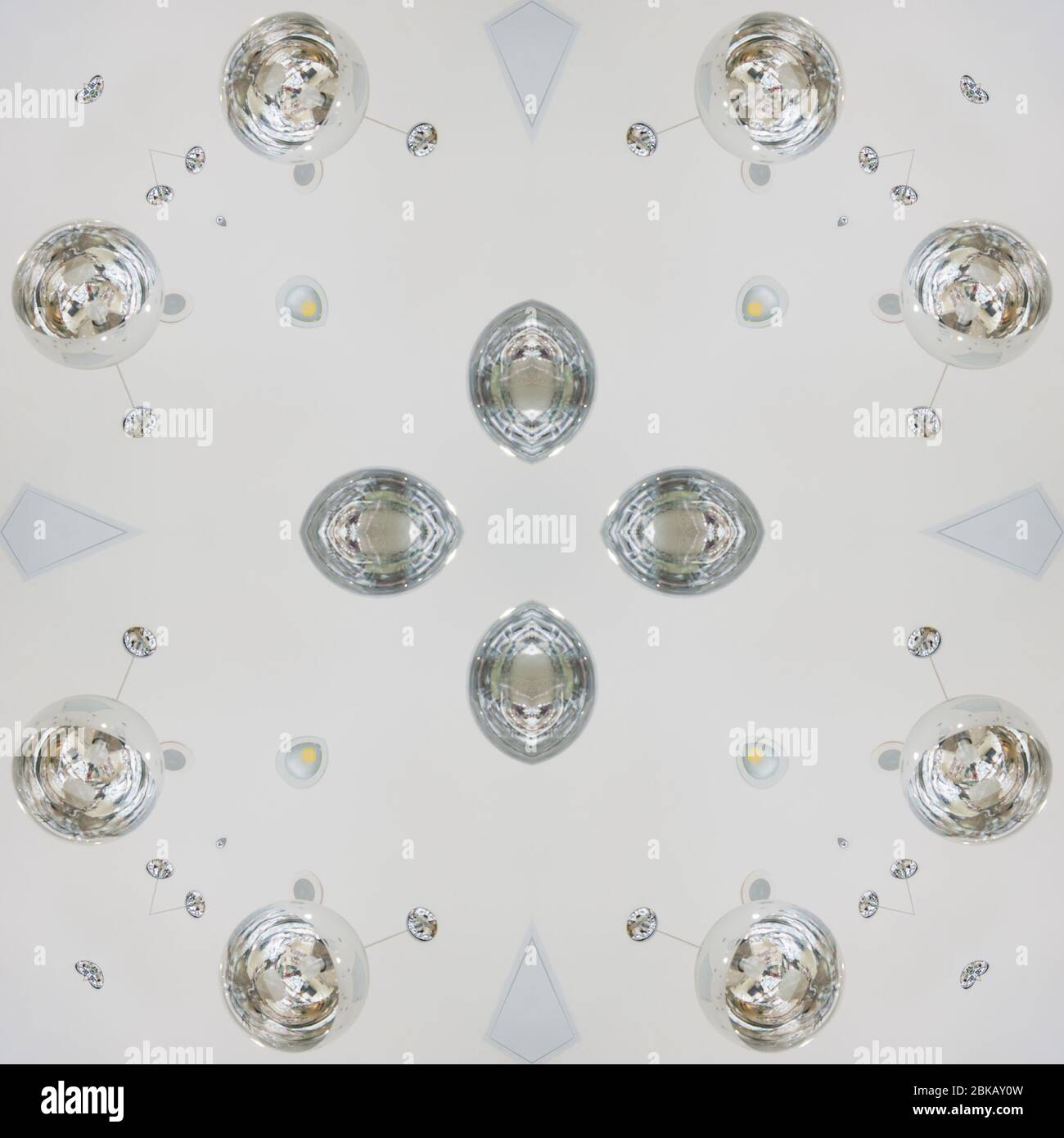 The seamless pattern of the tile is a square kaleidoscope in chocolate tones. Design element for website or blog background, textiles, wallpaper, packaging Stock Photo