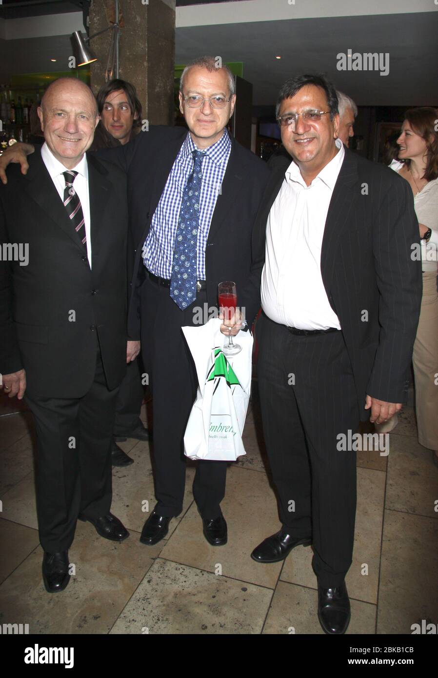 George Cohen and Harry Harris and mihir bose harry harris celebrates the  launch of his new book- fans guide to the world cup 2010- at planet  hollywood also there was the worlds