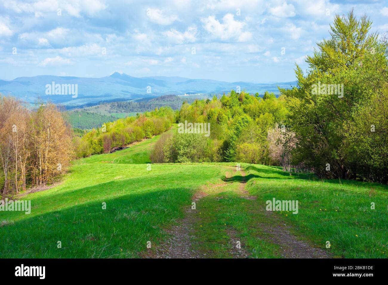 Beautiful Nature Mountain Scenery Path Through Forest On Grassy Hills In Springtime Concept Of Outdoor Adventure On A Sunny Day With Clouds On The B Stock Photo Alamy Beautiful Nature Mountain Scenery Path Through Forest On Grassy Hills In Springtime Concept Of Outdoor Adventure On A Sunny Day With Clouds On The B Stock Photo Alamy