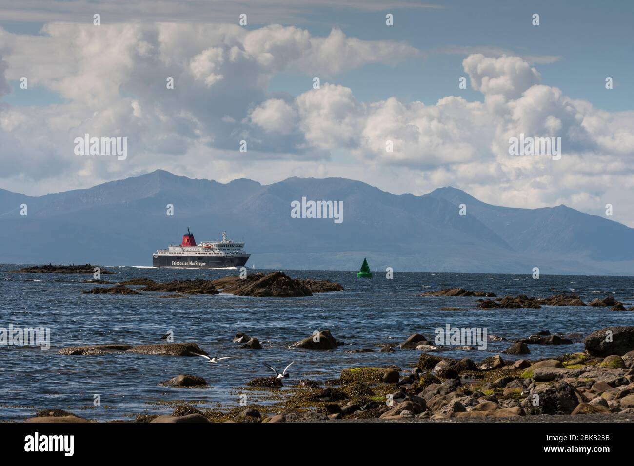 brodick ferry from ardrossan Stock Photo