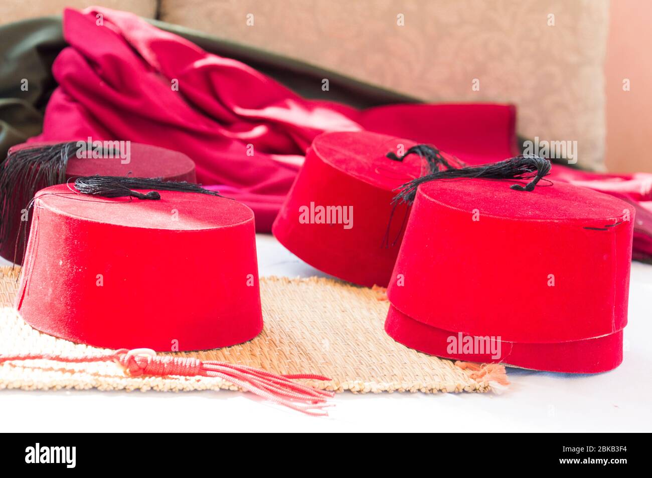 Fez (Fes) the red felt headdress on a 