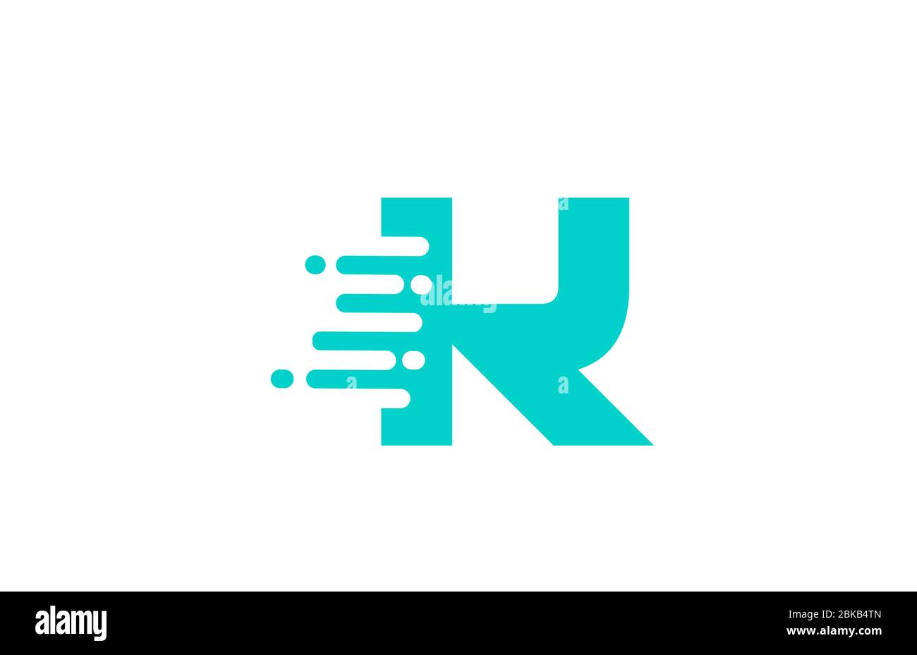 green K alphabet letter logo icon for company and business Stock Vector