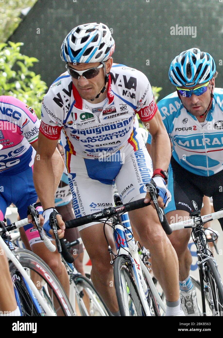 Alessandro Bertonili  of Serramenti-Diquigiovanni-Androni Giocattoli during the Grand Prix Ouest France, cycling race, Plouay - Plouay (229,2 km) on August 23 2009 in Plouay, France - Photo Laurent Lairys / DPPI Stock Photo