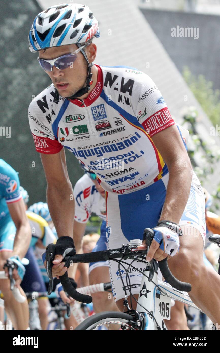 Rubes Bertogliati  of Serramenti-Diquigiovanni-Androni Giocattoli during the Grand Prix Ouest France, cycling race, Plouay - Plouay (229,2 km) on August 23 2009 in Plouay, France - Photo Laurent Lairys / DPPI Stock Photo