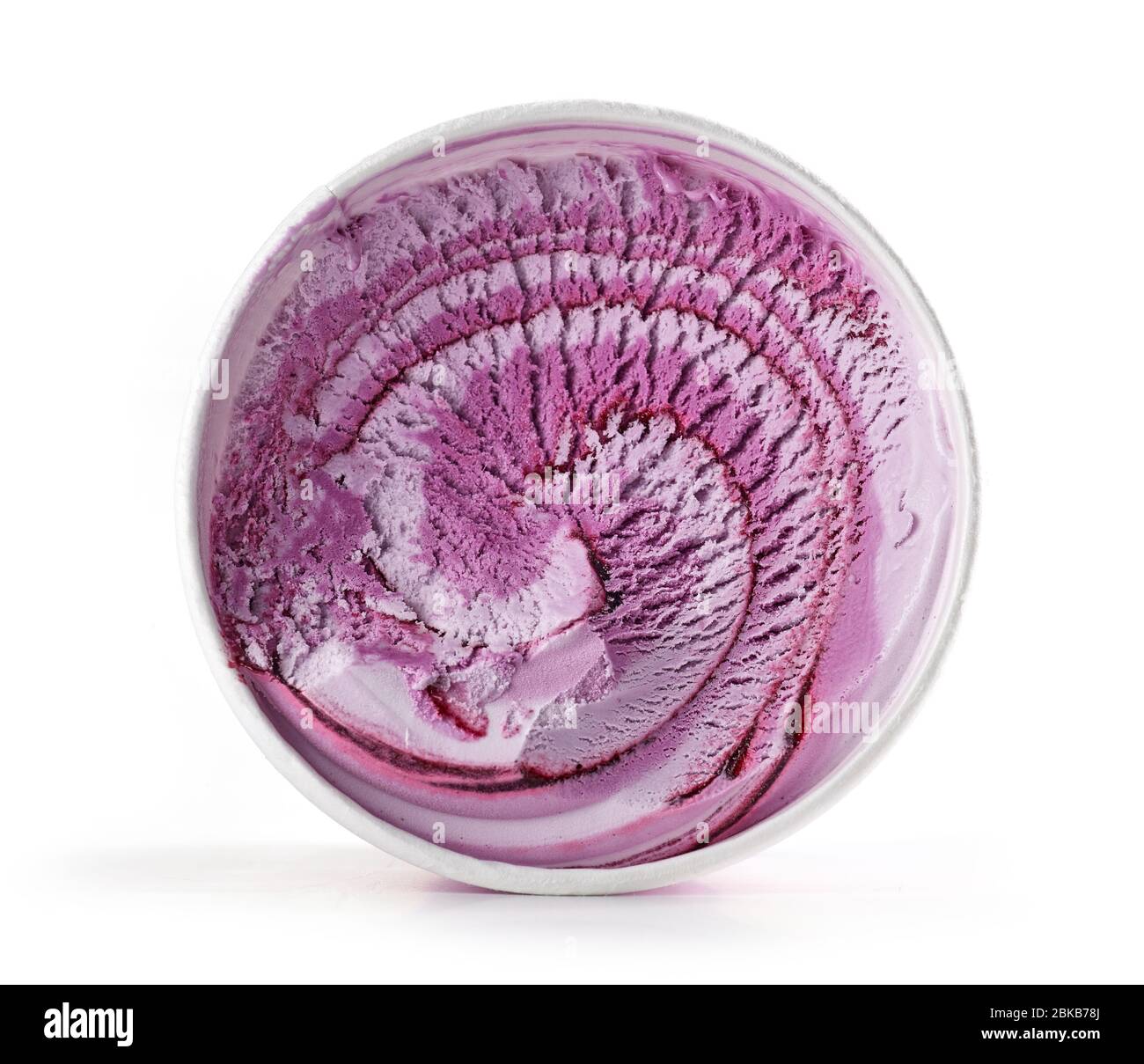 blueberry ice cream isolated on white background Stock Photo - Alamy