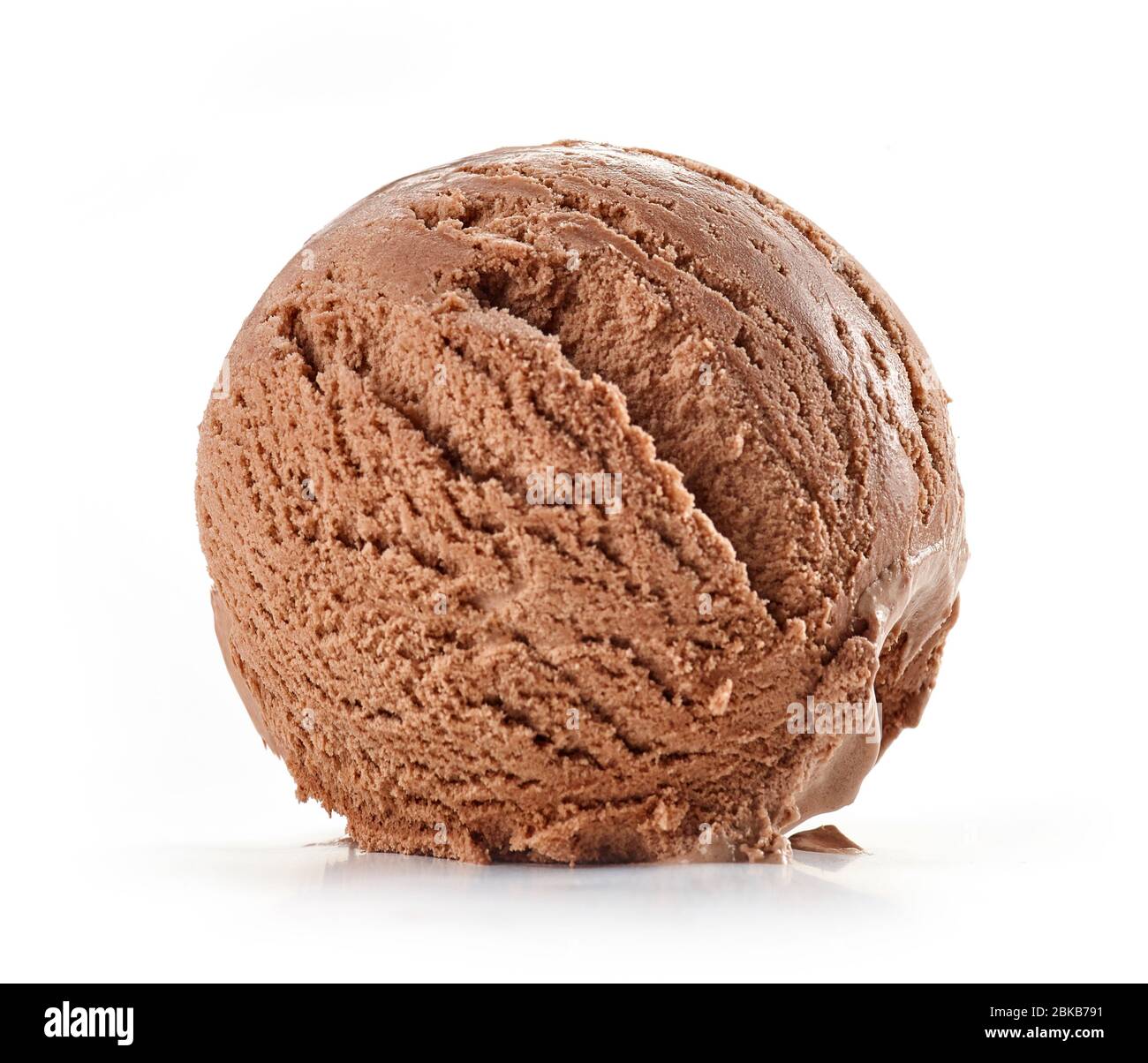 chocolate ice cream isolated on white background Stock Photo - Alamy