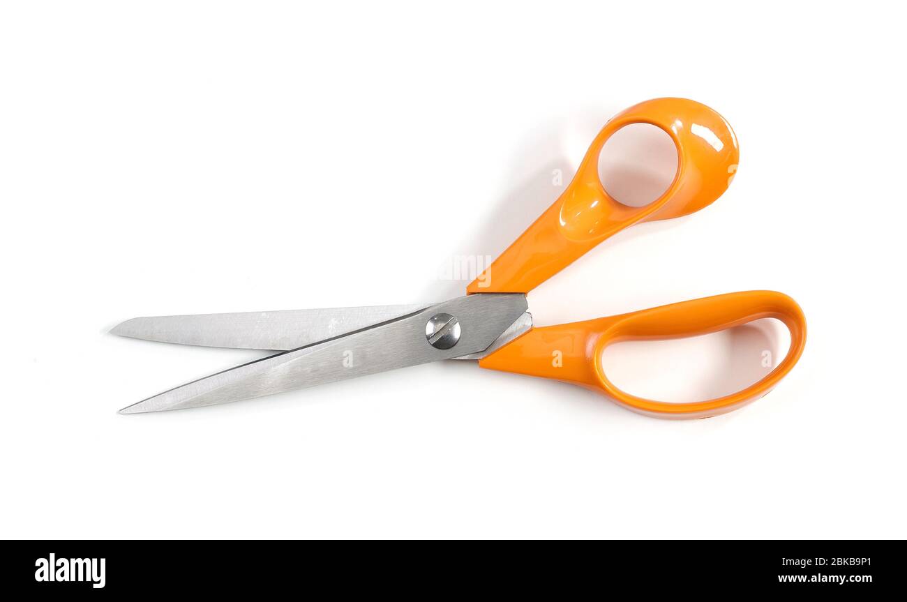 Childrens Scissors Isolated On White Background Stock Photo - Download  Image Now - Equipment, Handle, Horizontal - iStock