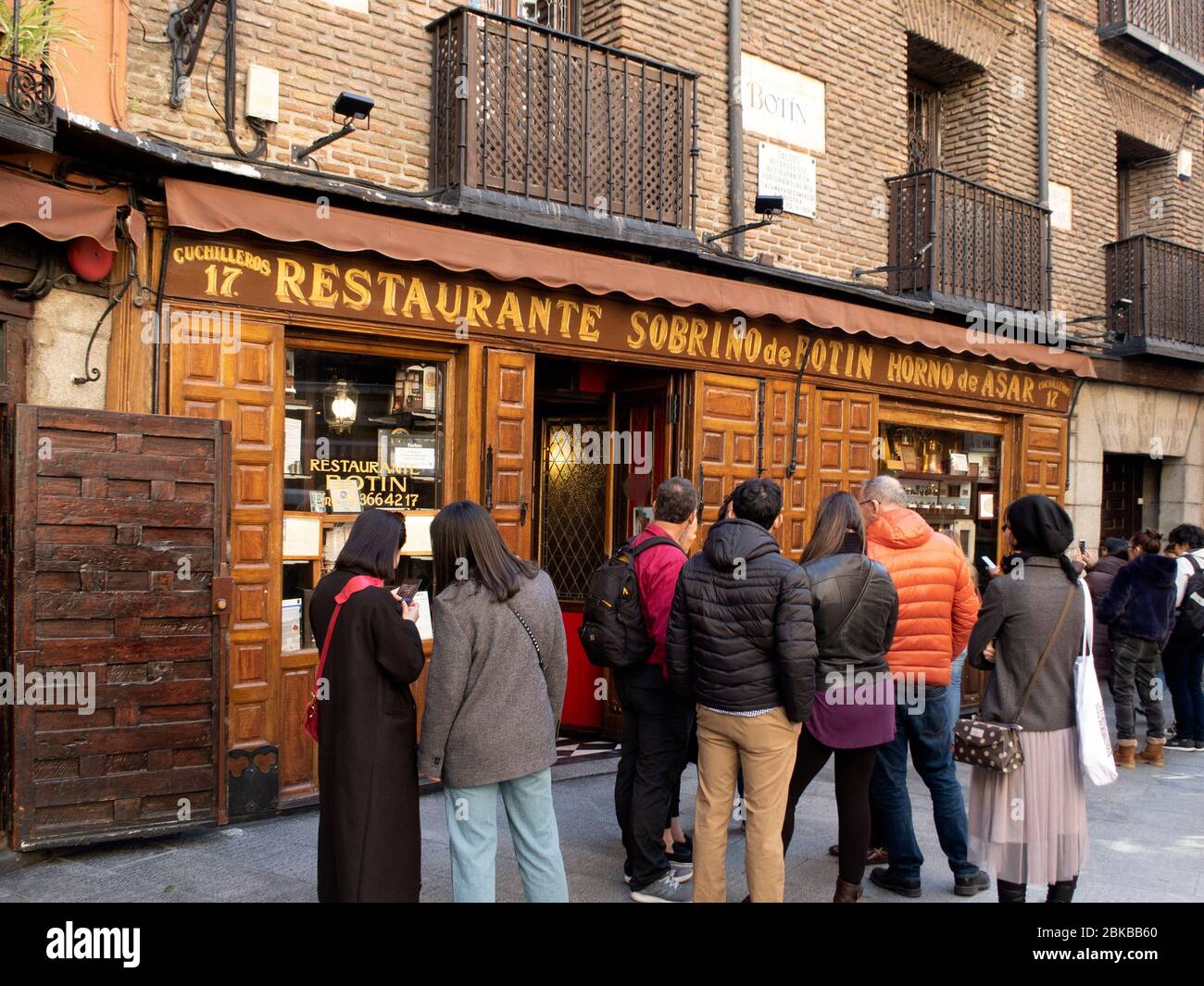 The Restaurante Sobrino de Botín is the oldest restaurant in the world, open for business since 1725, Madrid, Spain, Europe Stock Photo
