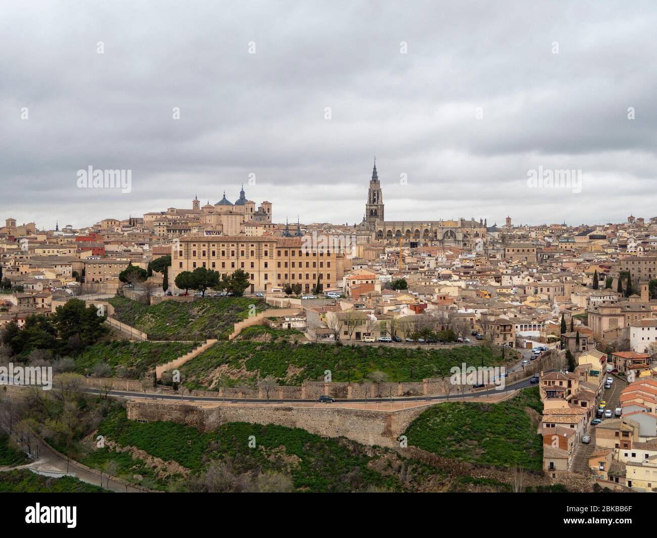 Aerial view of Toledo, Spain, Europe Stock Photo