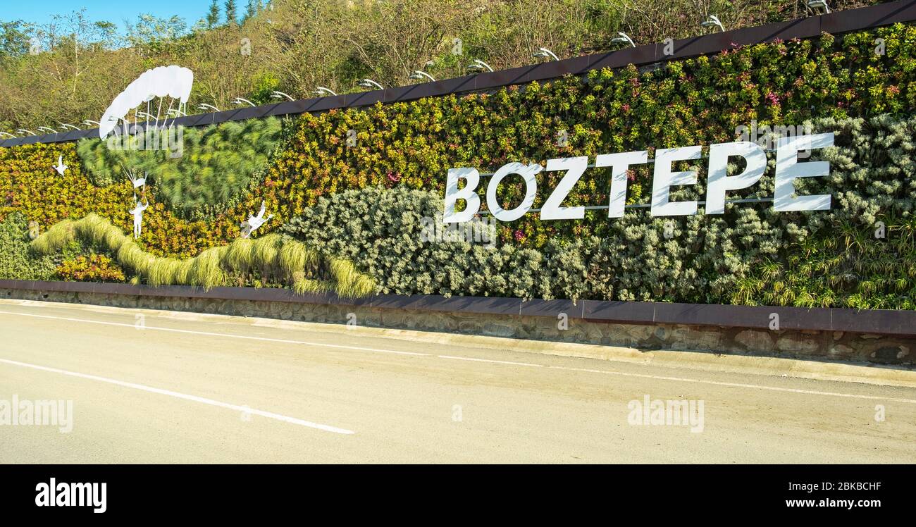 Boztepe, Ordu / Turkey - November 2019: Boztepe is most popular and famous place for traveler in Ordu, Turkey. Stock Photo