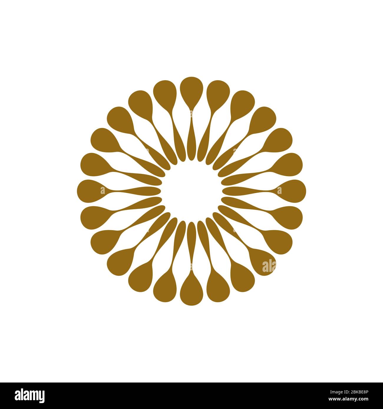 Star Flower Ornamental Sign Logo Template Illustration Design. Vector ...