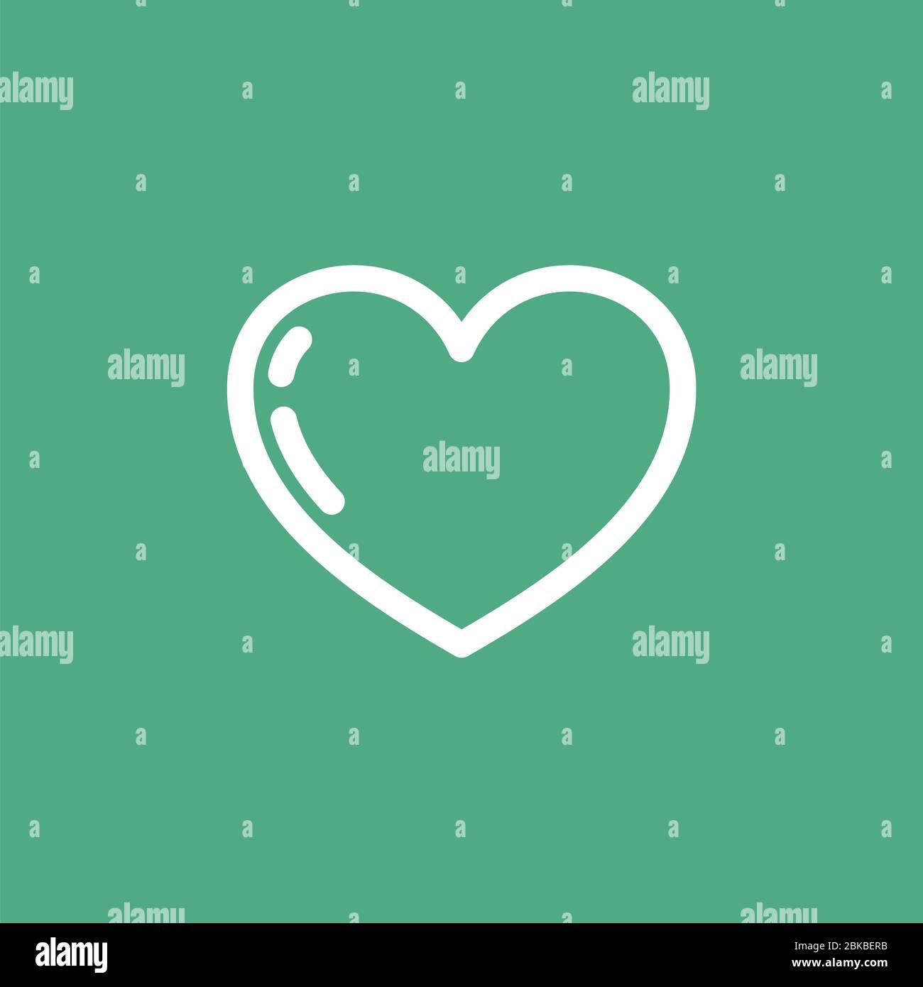 Heart Icon Logo Template Illustration Design. Vector EPS 10 Stock Photo ...