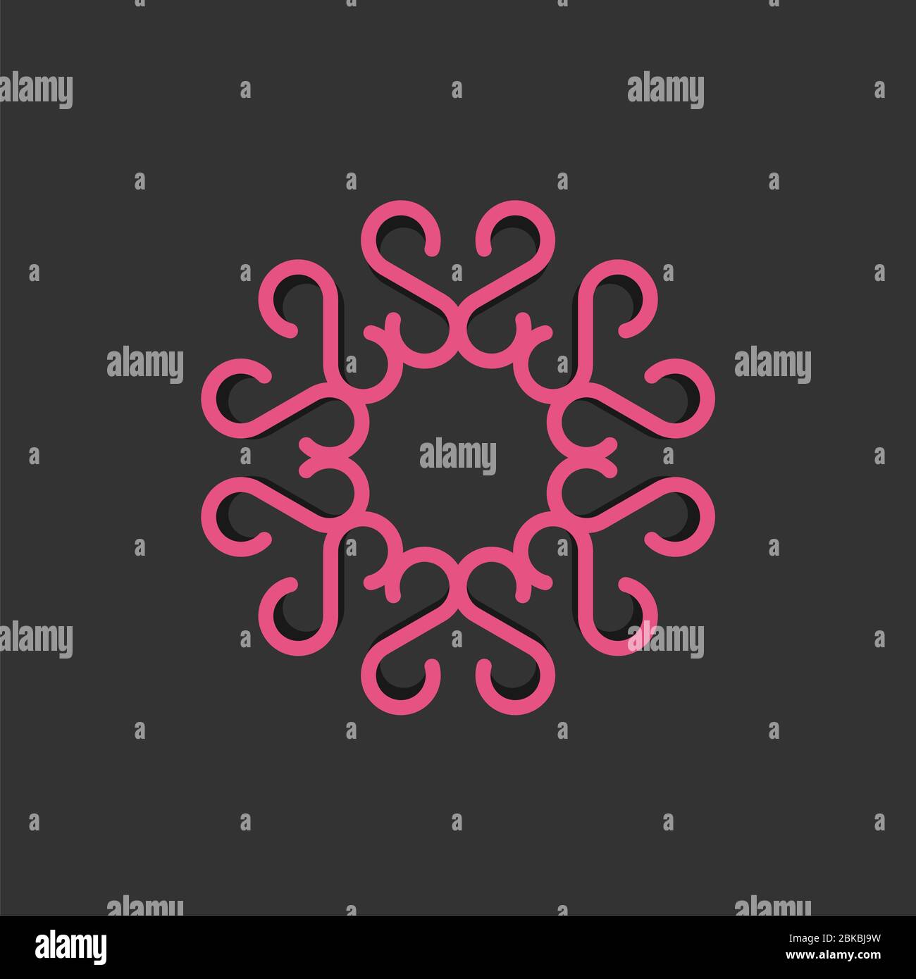 Flower Ornamental Sign Logo Template Illustration Design. Vector EPS 10 ...