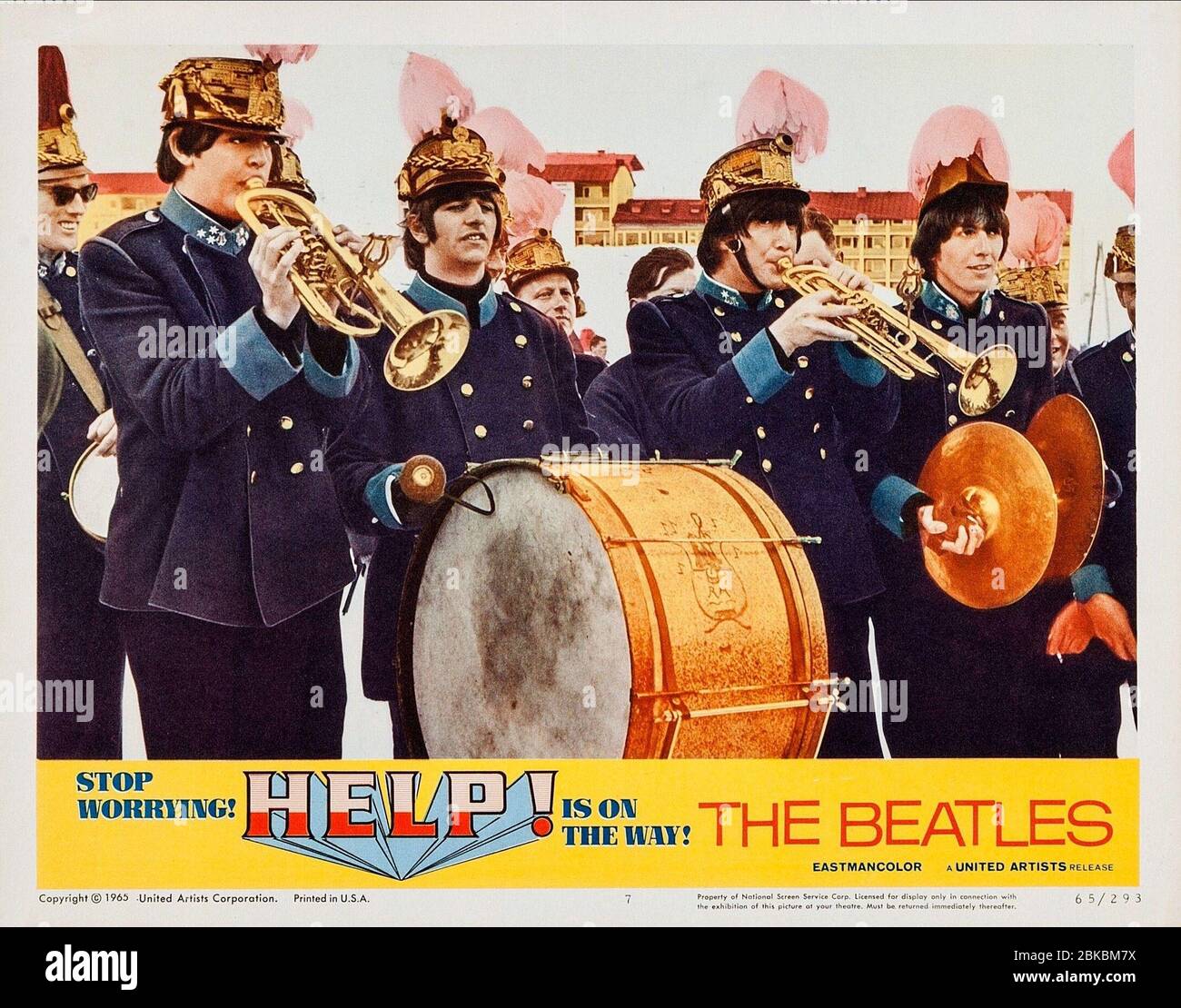 Paul Mccartney John Lennon Ringo Starr George Harrison Film Help The Beatles Help Uk 1965 Director Richard Lester 29 July 1965 Sag Allstar Picture Library Limited United Artists Warning This Photograph Is