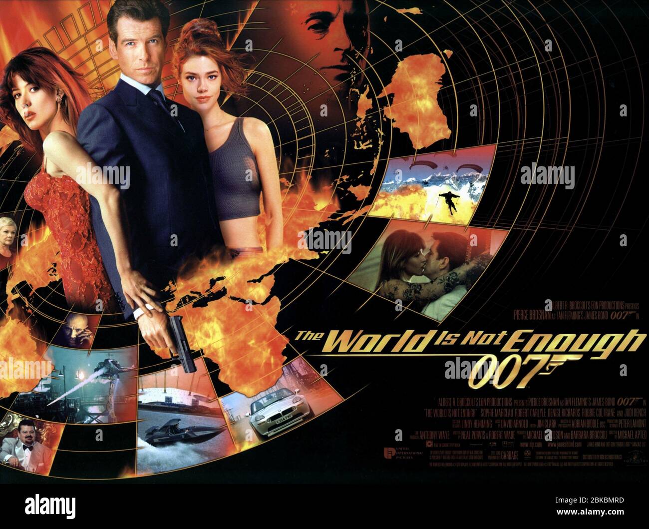 Pierce Brosnan, Sophie Marceau & Denise Richards Film: James Bond: The World Is Not Enough (1999) Director: Michael Apted 08 November 1999 SS1893 Allstar Picture Library Limited/United Artists **Warning** This Photograph is for editorial use only and is the copyright of United Artists and/or the Photographer assigned by the Film or Production Company & can only be reproduced by publications in conjunction with the promotion of the above Film. A Mandatory Credit To United Artists is required. The Photographer should also be credited when known. No commercial use can be granted without writte Stock Photo
