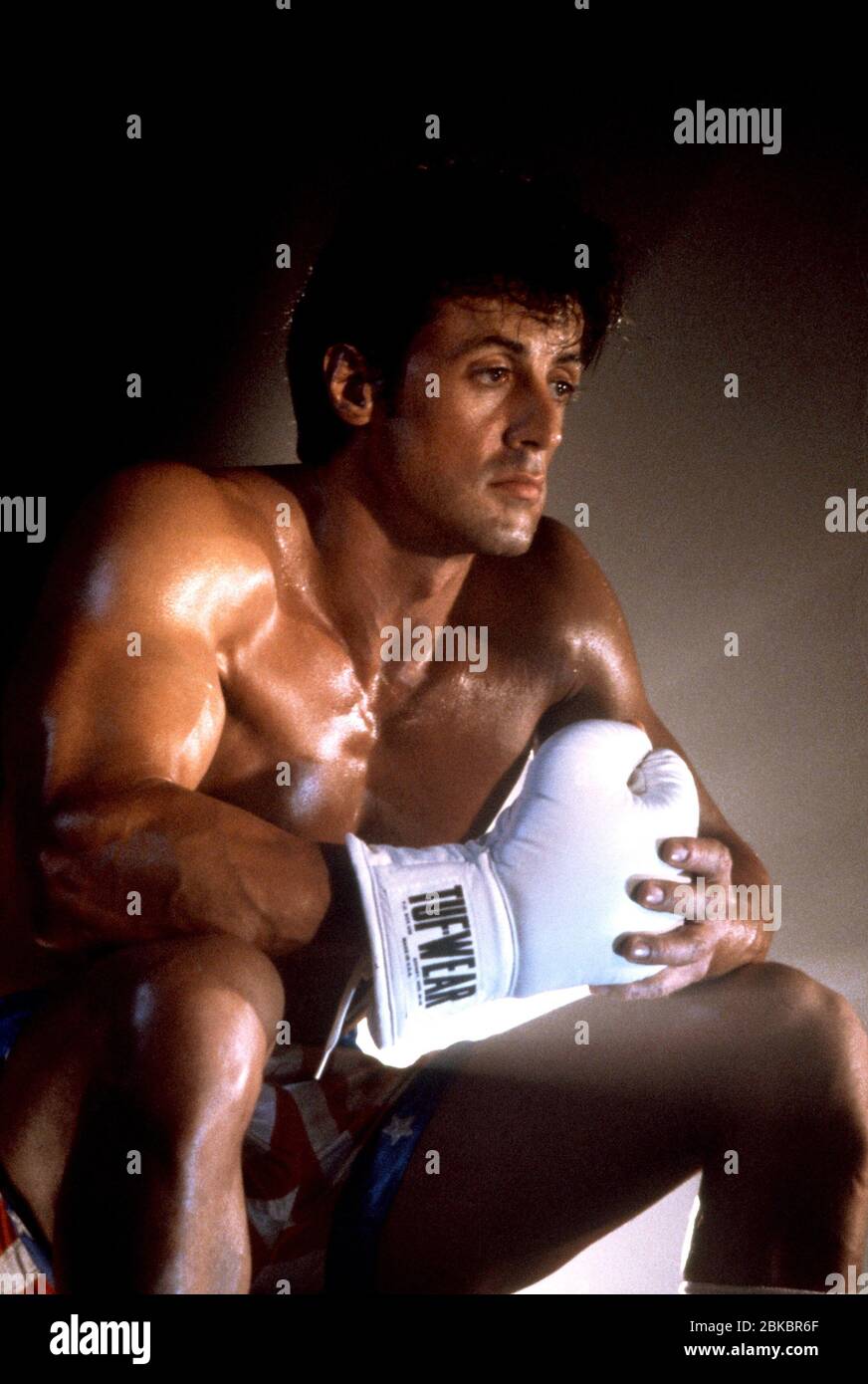 SYLVESTER STALLONE, ROCKY IV, 1985 Stock Photo