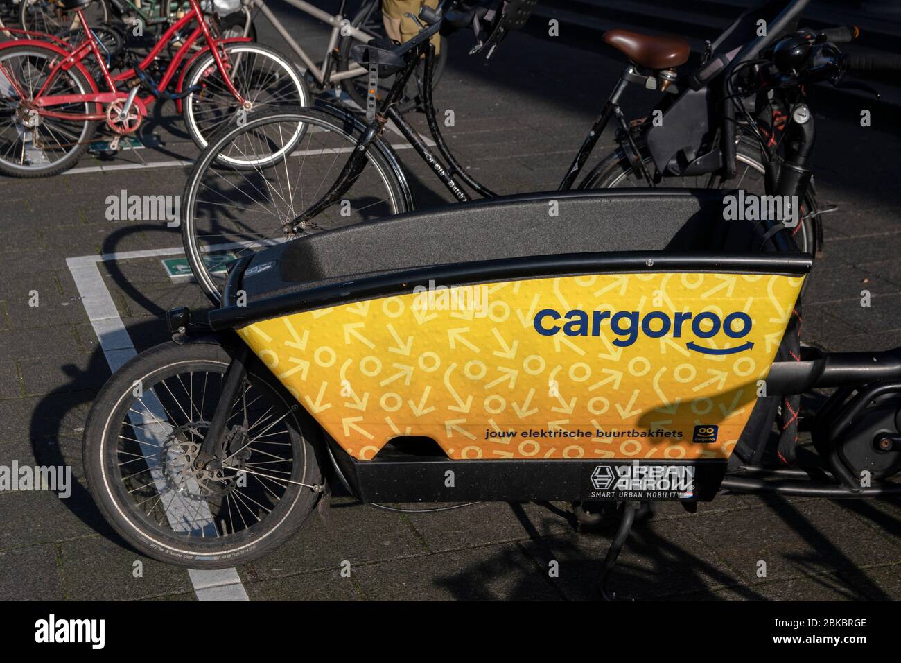 Cargoroo Electrical Bicycle At Amsterdam The Netherlands 2020 Stock