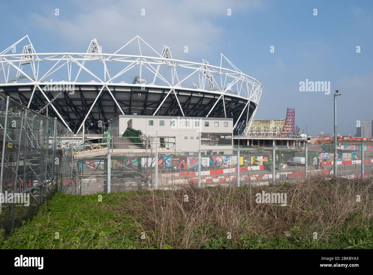 West Ham United FC Football Stadium Under Construction Olympic Stadium