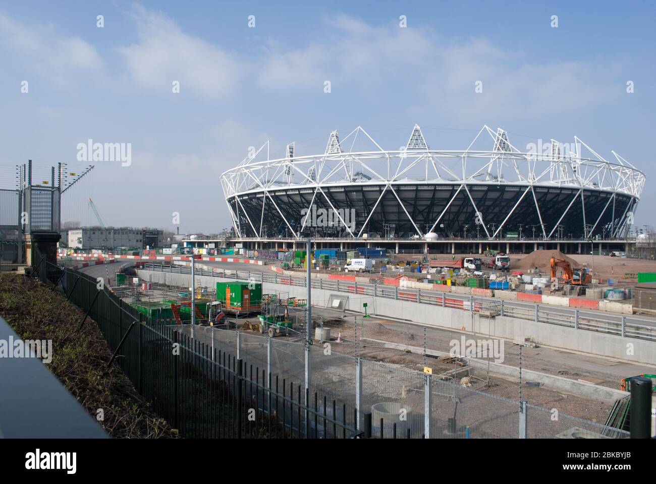 West Ham United FC Football Stadium Under Construction Olympic Stadium