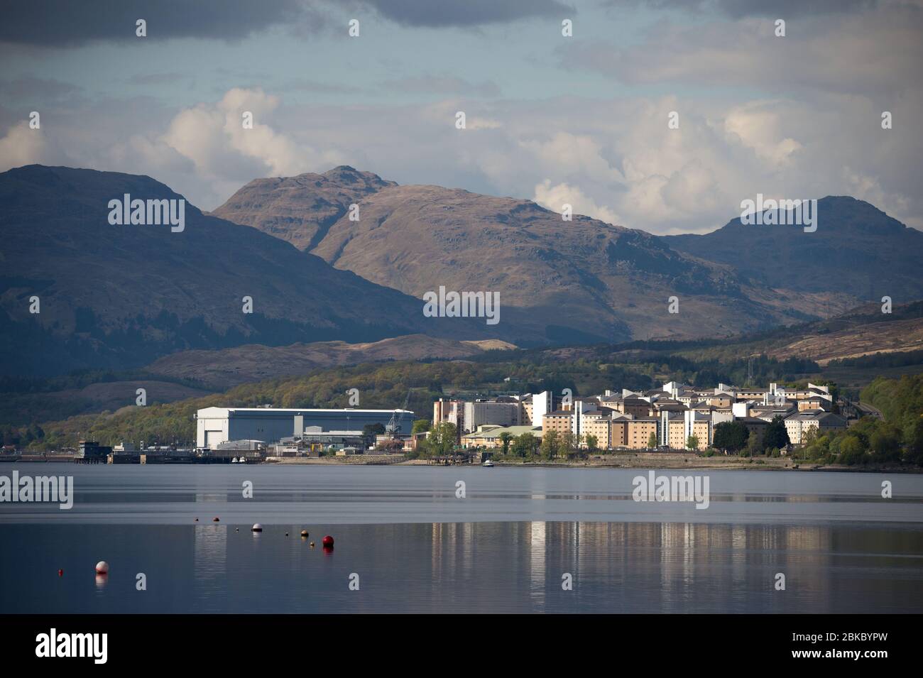 Faslane, Scotland, UK. 3 May 2020. Pictured: The Ministry of Defence (MoD) has banned its military and civilian staff from speaking publicly about Trident nuclear weapons in Scotland. Armed forces and MoD civil servants have been instructed not make any public comment, or have any contact with the media, on “contentious topics” such as “Trident/Successor” and “Scotland and Defence”. The instructions have been condemned as a “gagging order worthy of a dictatorship” by campaigners. Credit: Colin Fisher/Alamy Live News Stock Photo