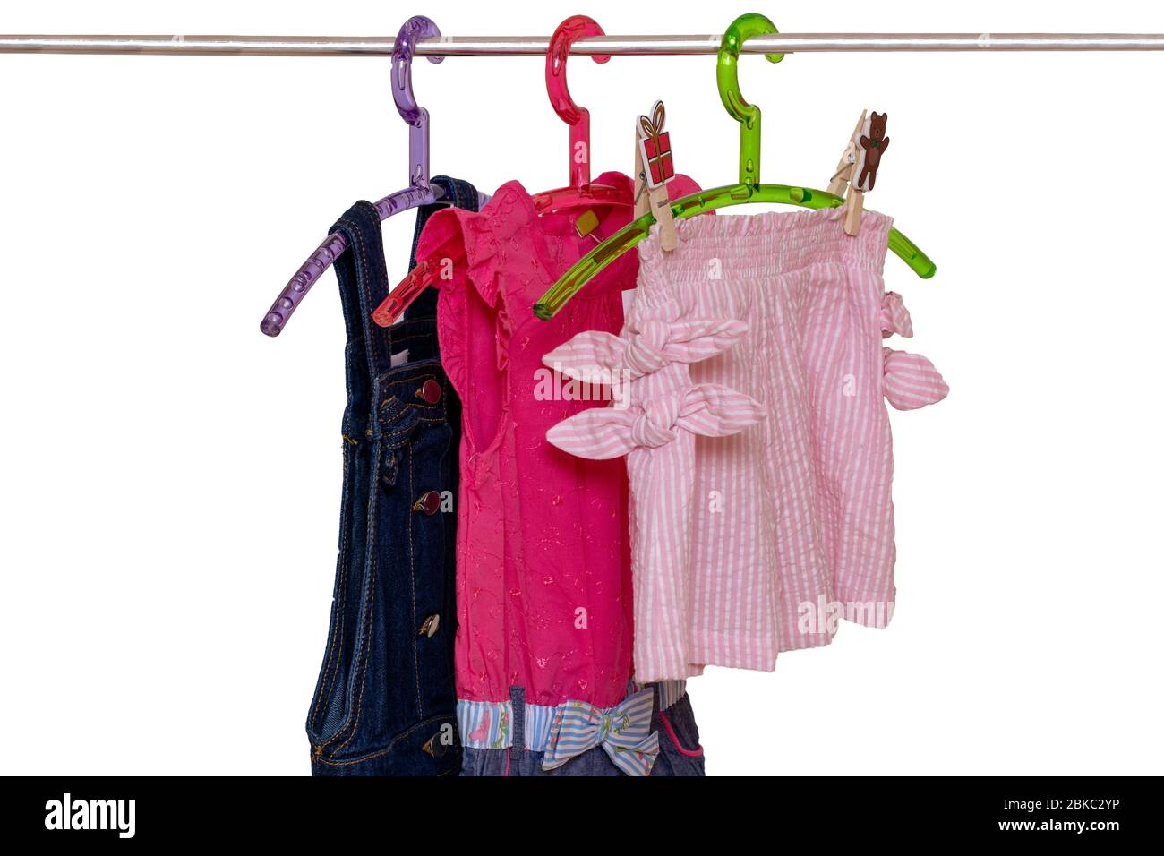 Clothes hangers child wardrobe hi-res stock photography and images - Alamy