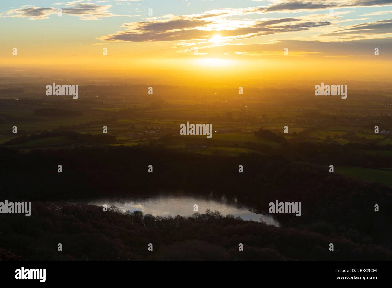 Sutton Bank Sunset - Yorkshire, England, UK Stock Photo - Alamy