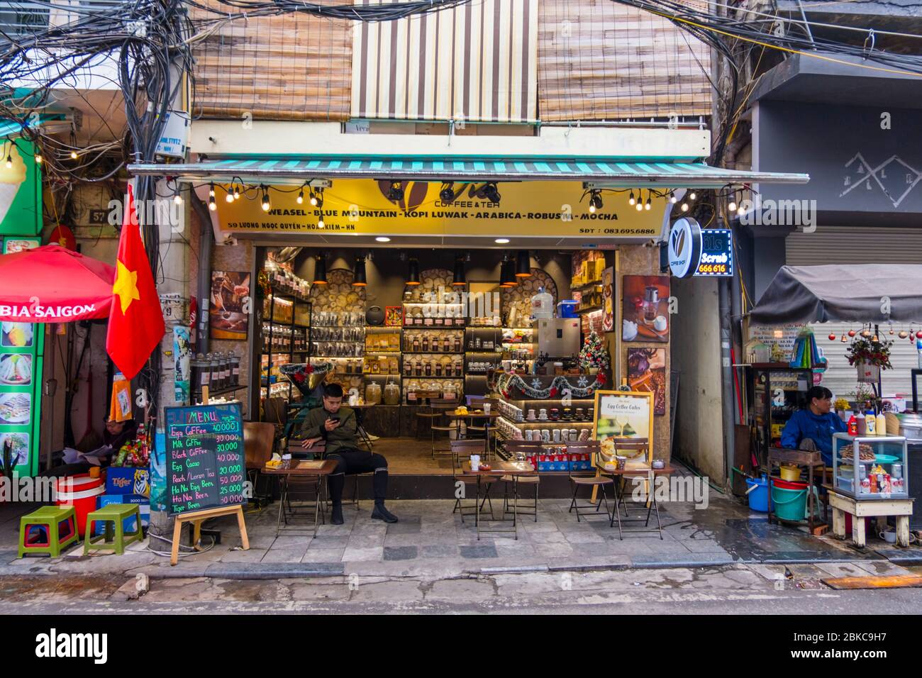 Hanoi old quarter tea hires stock photography and images Alamy