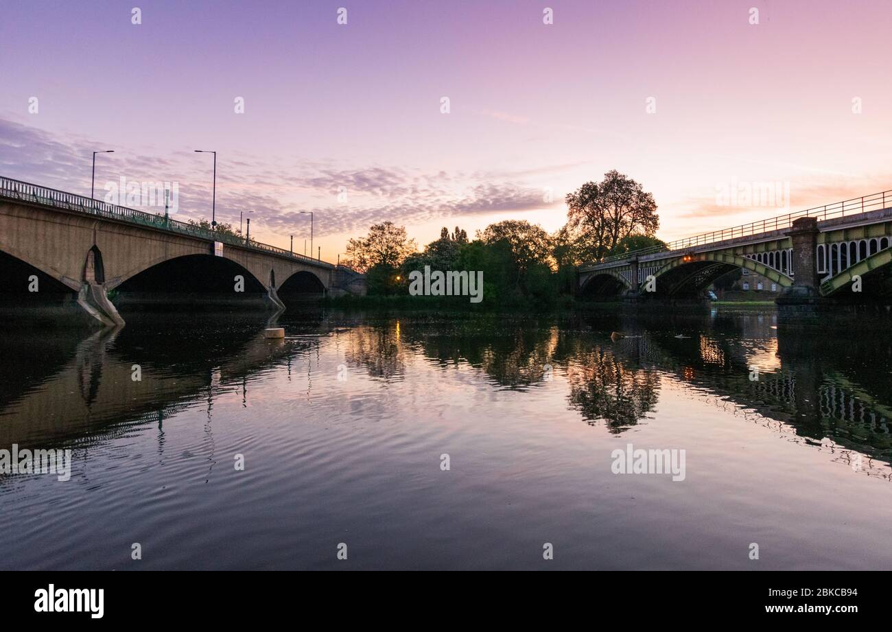 bridge over the thames in richmond uk Stock Photo