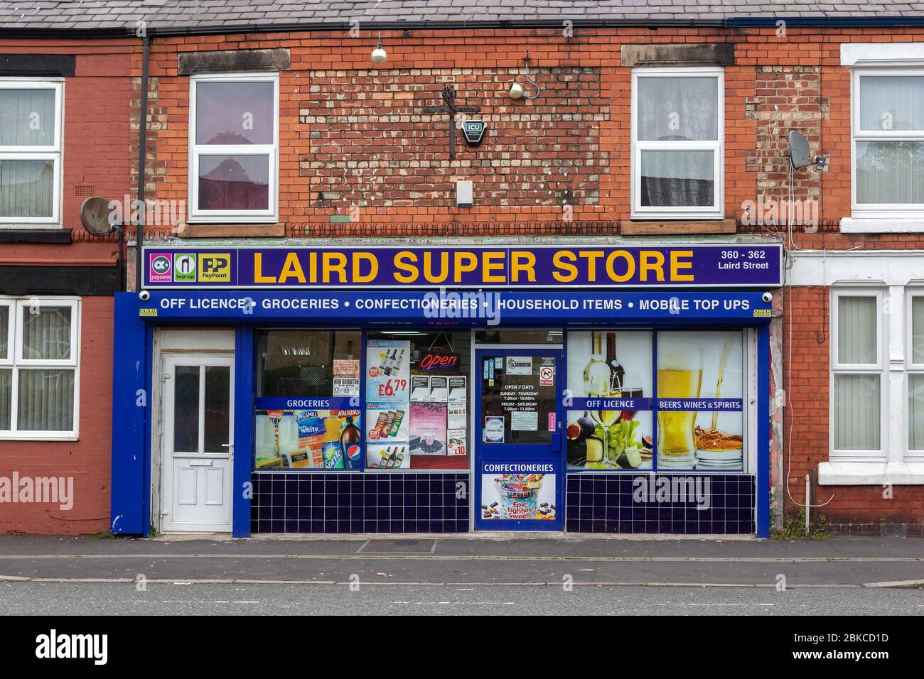 Laird Super Store, convenience store on Laird Street, Birkenhead Stock