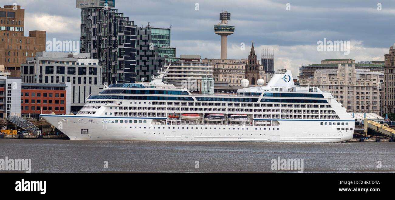Oceania Nautica Cruise Ship Moored At Princes Dock River Mersey Liverpool Stock Photo Alamy
